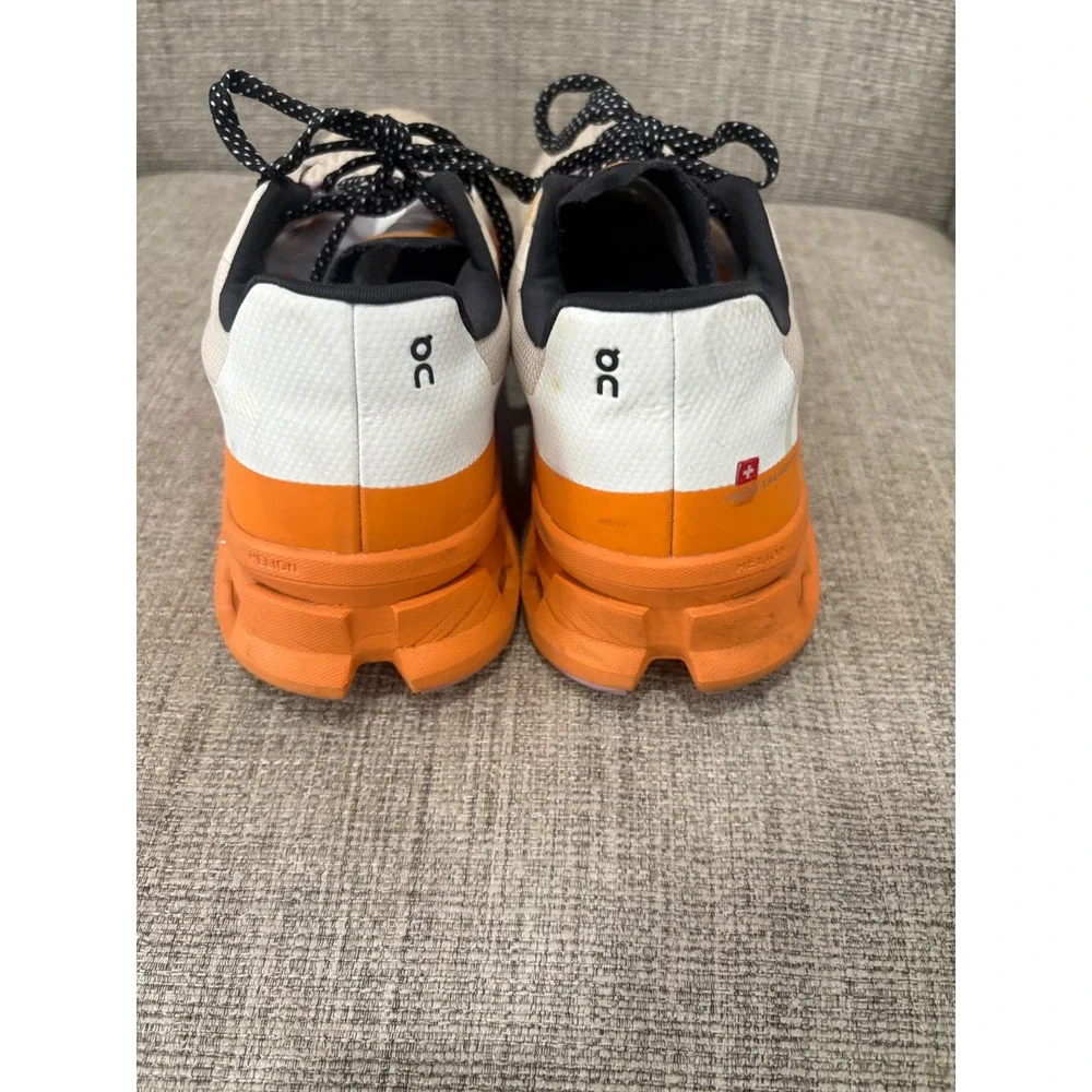 On Cloudmonster Womens Running Shoes Orange Cream Lavender Sneaker 11